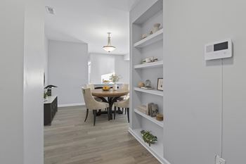 Built-in bookcases
